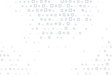 Açık mavi, kırmızı vektör arka plan daireler, dikdörtgenler. Soyut tarzda dekoratif tasarım, daireler, dikdörtgenler. Marka kitabın için tamamen yeni bir şablon.