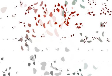 Memphis şekilli açık kırmızı vektör şablonu.