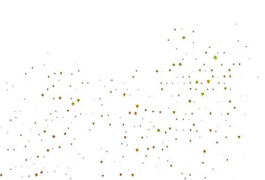 İskambil kağıtlarıyla açık siyah vektör dokusu. Oyun kartlarının izole sembollerine sahip soyut çizimler. Poker oyunları ve etkinlikler broşürleri için desen.