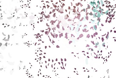 Kaotik şekilli açık pembe vektör deseni.