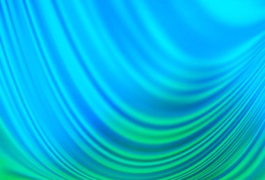 Açık Mavi, soyut çizgileri olan yeşil vektör şablonu.