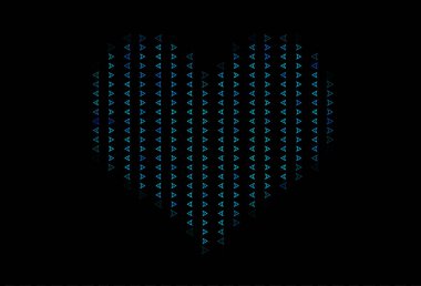 Üçgen biçiminde koyu mavi vektör dokusu.