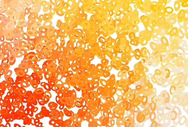 Светло Желтая Оранжевая Векторная Компоновка Кружочками — стоковый вектор