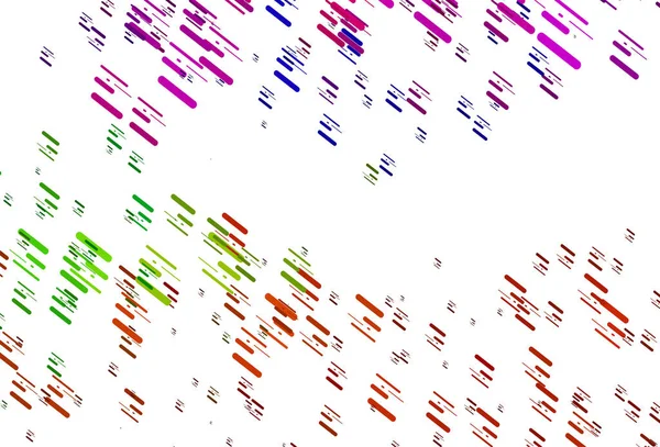Light Multicolor Rainbow Vector Sjabloon Met Herhaalde Sticks — Stockvector