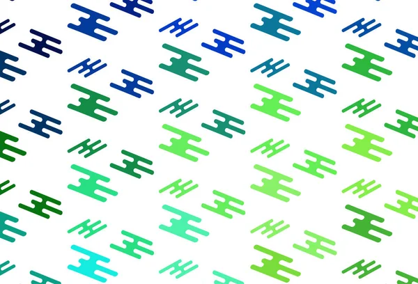 Light Green Vector Background Straight Lines — Stock Vector