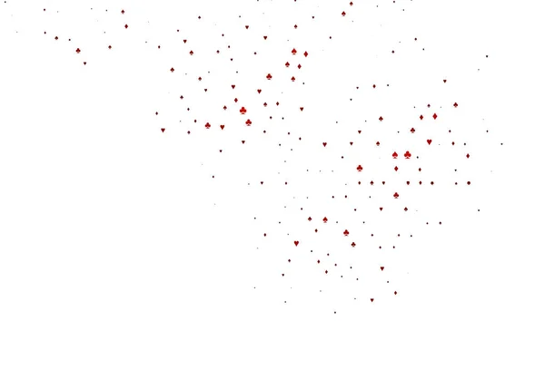 Jasnoczerwony Wzór Wektora Symbolem Kart — Wektor stockowy