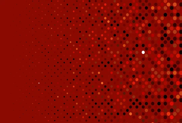 Dark Red Vector Background Bubbles — Stock Vector