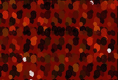 Bükülmüş kurdeleli Açık Turuncu vektör deseni.