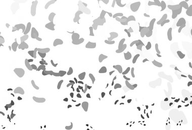 Hafif Gümüş, Memphis şekilli gri vektör şablonu.