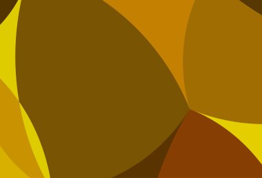 Koyu yeşil, eğri kurdeleli sarı vektör deseni.