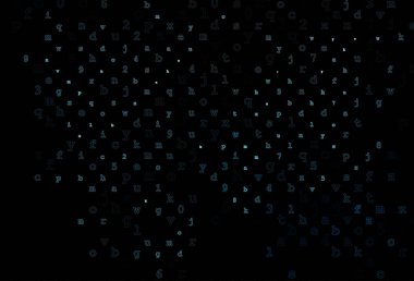 ABC sembollü koyu mavi vektör deseni.