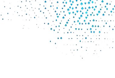 Poker sembollü hafif BLUE vektör şablonu.