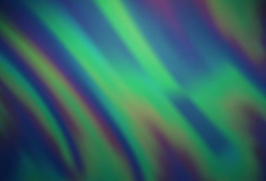 Koyu mavi, lav şekilli yeşil vektör şablonu.