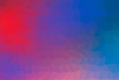 Açık Mavi, Kırmızı vektör bulanık üçgen şablonu.