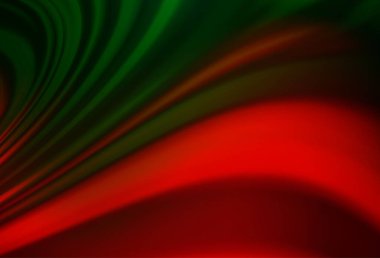 Koyu yeşil, eğri kurdeleli kırmızı vektör şablonu.