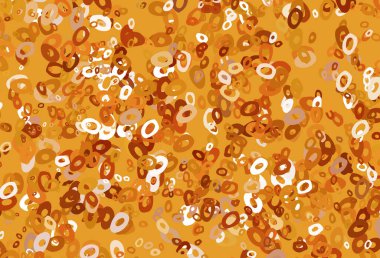 Açık Sarı, daireli turuncu vektör şablonu.