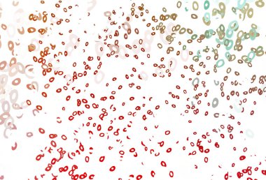 Açık Yeşil, daire şekilli kırmızı vektör düzeni.