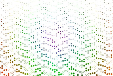 Hafif Çokrenkli, baloncuklu Gökkuşağı vektör arkaplanı.