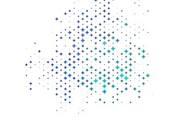 Konfetilerin geometrik şekilleri beyaz arkaplanda parlak ton renkleriyle