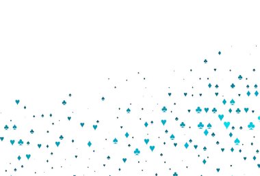 Poker sembollü hafif BLUE vektör şablonu.