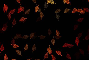 Koyu kırmızı, sarı vektör karalama şablonu.