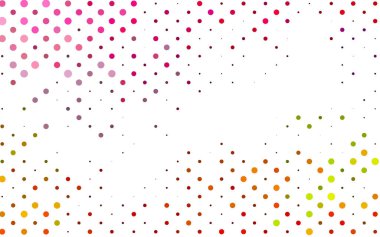 Noktalı beyaz vektör arkaplanı. Soyut çemberlerin oluşturduğu bir resim. 