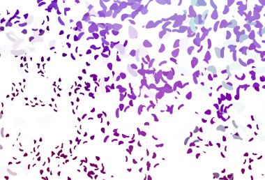 Memphis şekilli hafif Mor vektör şablonu.