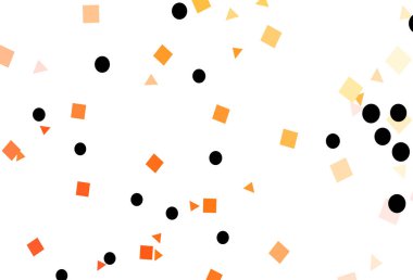 Açık Sarı, turuncu vektör arkaplanı çizgiler, daireler, eşkenar dörtgenler.