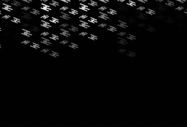 Koyu Gümüş, renkli çizgileri olan gri vektör dokusu.