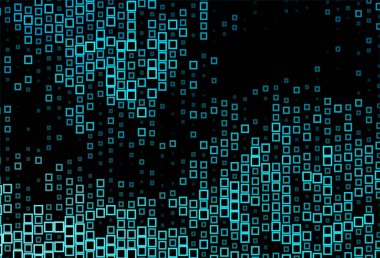 Çizgiler, dikdörtgenler ile koyu mavi vektör düzeni.