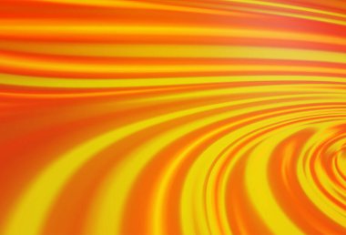 Bükülmüş çizgileri olan Açık Turuncu vektör şablonu.