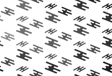 Açık Gümüş, düz çizgileri olan gri vektör arkaplanı.