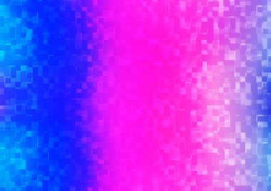 Açık Pembe, Mavi vektör kapağı çokgen biçiminde.