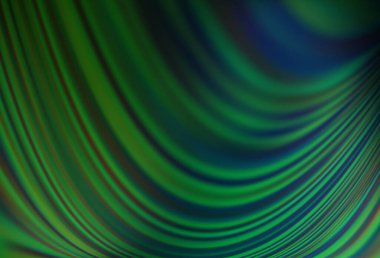 Soyut çizgileri olan Açık Yeşil vektör şablonu.