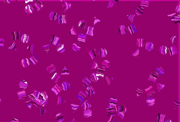Portada Vectorial Púrpura Claro Estilo Poligonal Con Círculos — Vector de stock