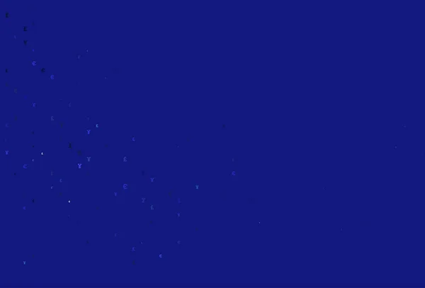 Светло Голубая Векторная Текстура Финансовыми Символами — стоковый вектор