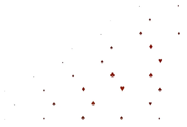 Світло Червоне Векторне Компонування Елементами Карт — стоковий вектор