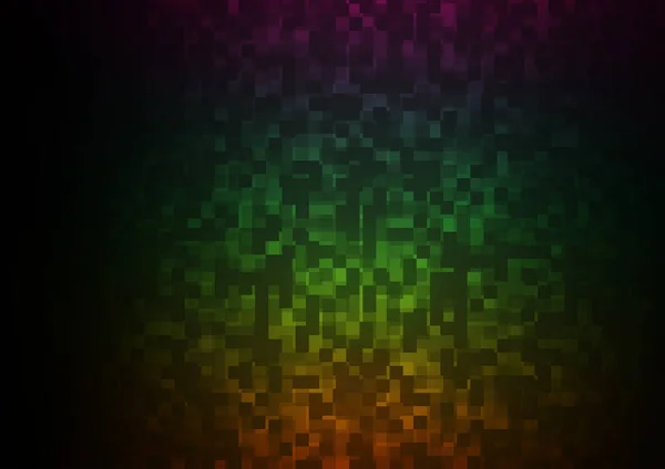 Multicolore Foncé Disposition Vectorielle Arc Ciel Avec Lignes Rectangles — Image vectorielle