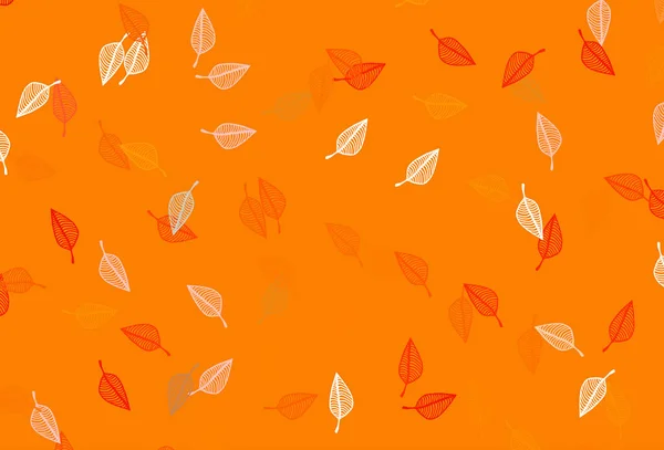 Modèle Doodle Vectoriel Orange Clair — Image vectorielle