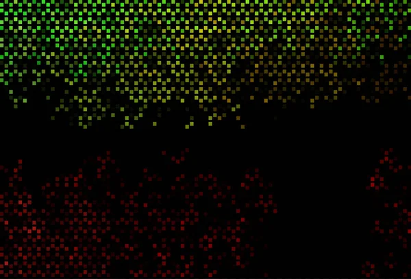 Mörkgrön Röd Vektor Struktur Med Rektangulär Stil — Stock vektor