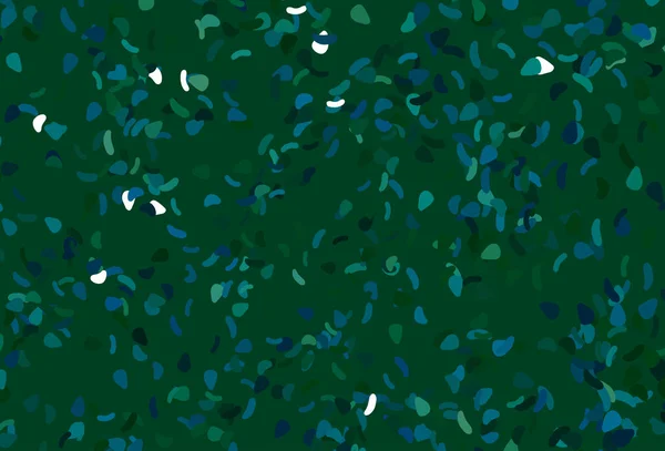 Bleu Clair Motif Vectoriel Vert Aux Formes Chaotiques — Image vectorielle