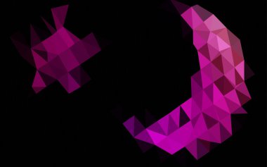 çokgen biçiminde soyut vektör deseni 