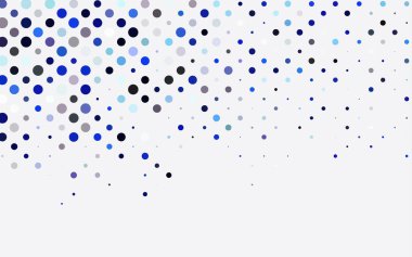 Noktalı beyaz vektör arkaplanı. Soyut çemberlerin oluşturduğu bir resim. 