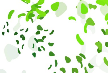 Soyut şekilli açık yeşil vektör arkaplanı.