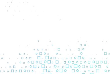 Açık Mavi, diskleri ve dikdörtgenleri olan yeşil vektör dokusu.