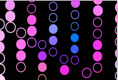 Koyu pembe, diskleri olan mavi vektör dokusu.