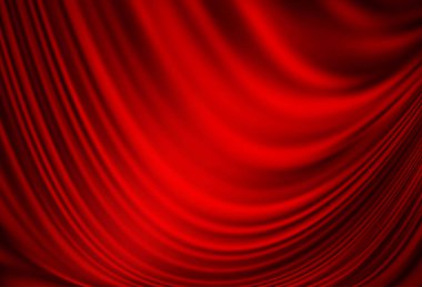 Bükülmüş çizgileri olan açık kırmızı vektör şablonu.