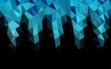 çokgen biçiminde soyut vektör deseni 