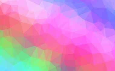 Üçgenler parlak ton renkleriyle yüzeye çıkar. Belirsiz soyut çizimler ve gradyan. İşiniz için yepyeni bir tasarım.  