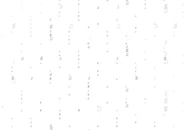 Müzik sembollü Açık Siyah vektör arkaplanı.